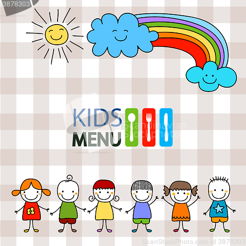 Image of kids menu background