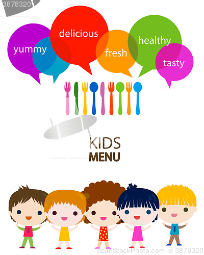 Image of menu kids background