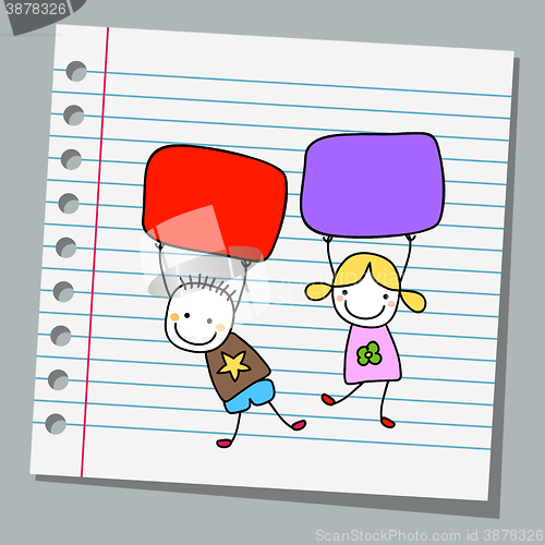 Image of notebook paper kids