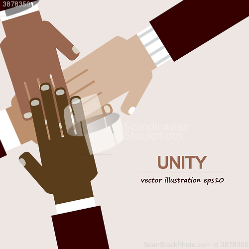 Image of hands diverse unity