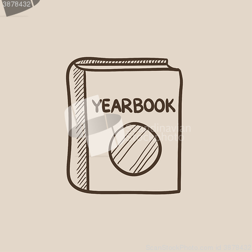 Image of Yearbook sketch icon.