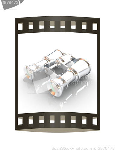 Image of binoculars. The film strip