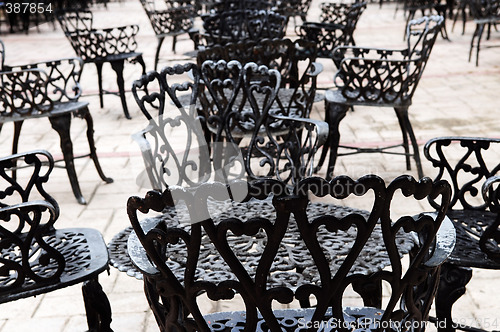 Image of Wrought iron furniture