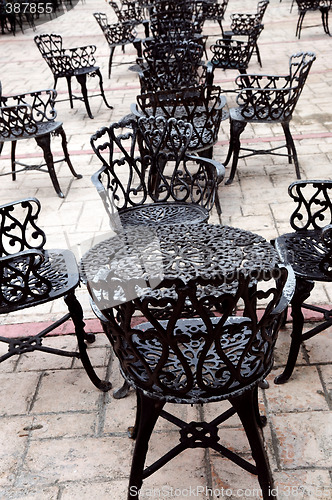 Image of Wrought iron furniture