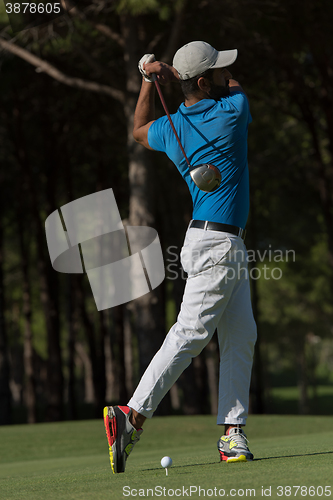 Image of golf player hitting shot
