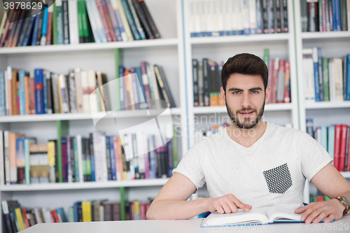 Image of student study  in school library