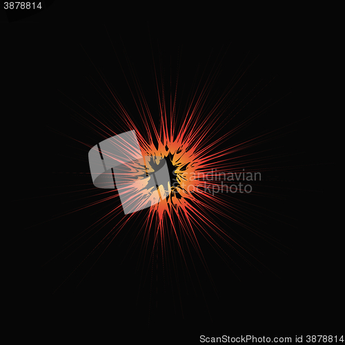Image of Explode Flash, Cartoon Explosion, Star Burst