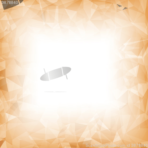 Image of Orange Polygonal Background.