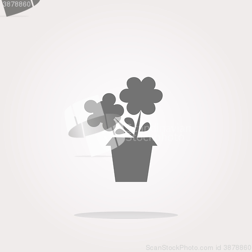 Image of vector Flower web buttons for website or app isolated on white. Web Icon Art. Graphic Icon Drawing