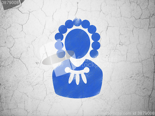 Image of Law concept: Judge on wall background