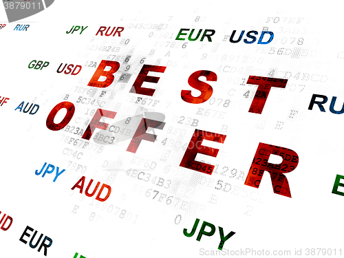 Image of Business concept: Best Offer on Digital background