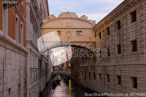 Image of Bridge of Sighs, Venice, Italy.