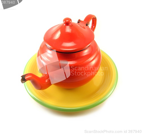 Image of red teapot