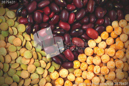 Image of lentil, pea and bean background