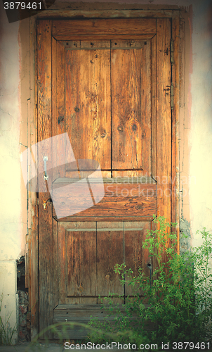 Image of ancient wood door