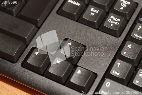 Image of Black Keyboard Detail