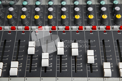 Image of Audio Mixer Board