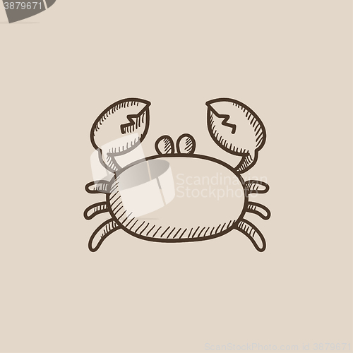 Image of Crab sketch icon.