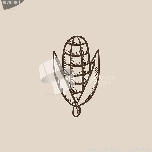 Image of Corn sketch icon.