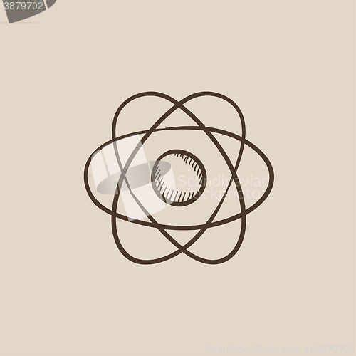 Image of Atom sketch icon.