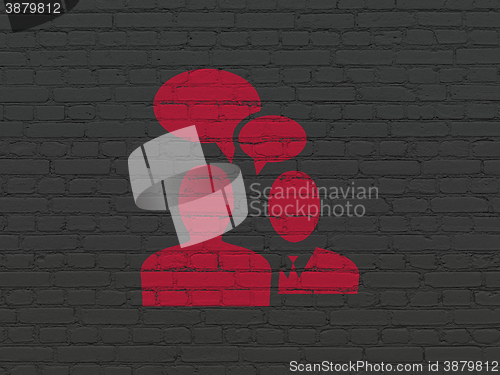 Image of Business concept: Business Meeting on wall background