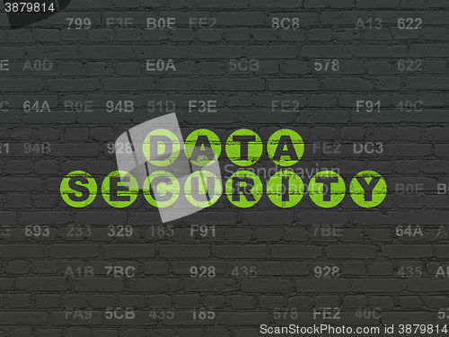 Image of Safety concept: Data Security on wall background