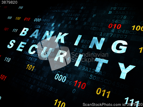 Image of Protection concept: Banking Security on Digital background