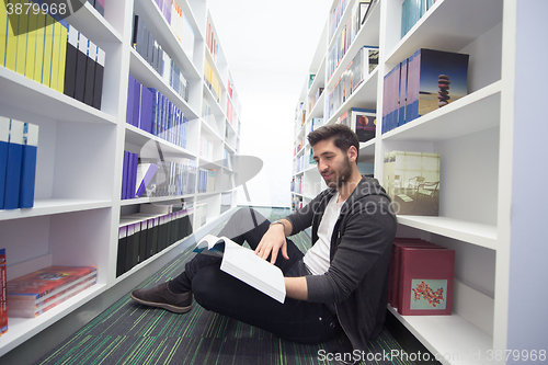 Image of student study  in school library