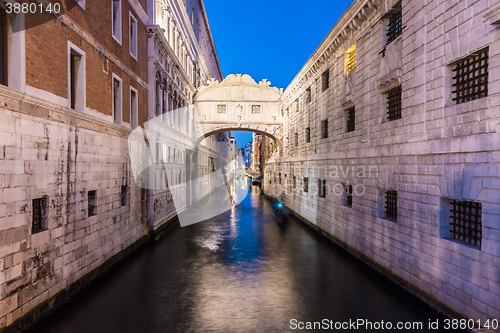 Image of Bridge of Sighs, Venice, Italy.