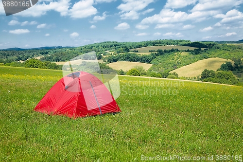 Image of Tents on grass