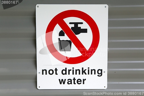 Image of Not Drinking Water