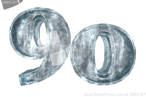 Image of frozen ninety - 3d rendering