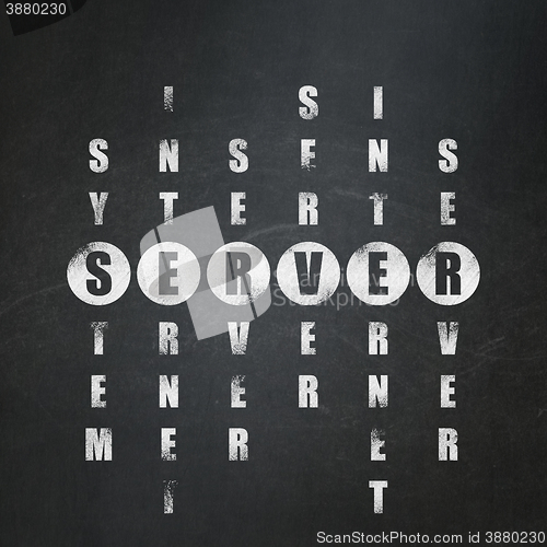 Image of Web design concept: Server in Crossword Puzzle