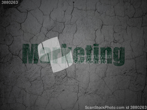 Image of Marketing concept: Marketing on grunge wall background