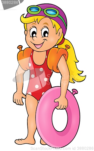 Image of Little girl swimmer image 1