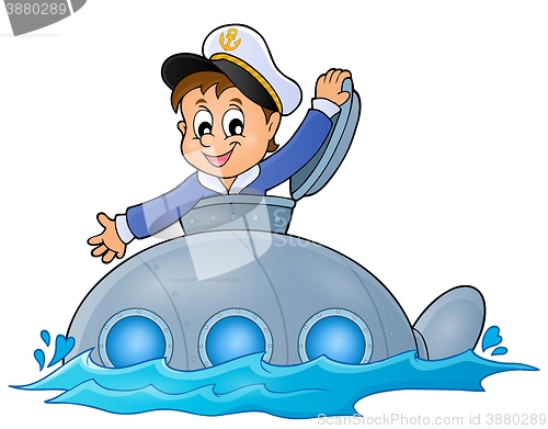 Image of Submarine with sailor theme image 1