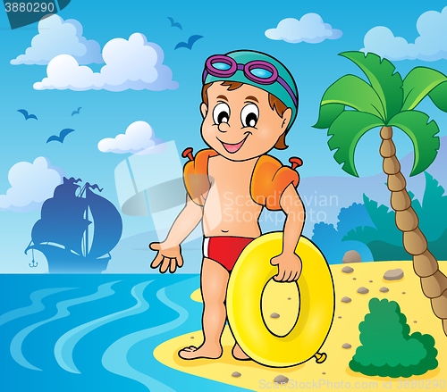 Image of Little swimmer theme image 3