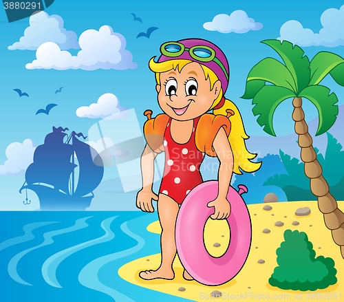 Image of Little girl swimmer image 3