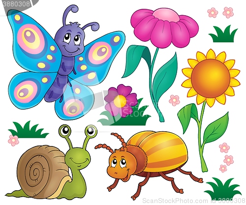 Image of Spring animals and insect theme set 2