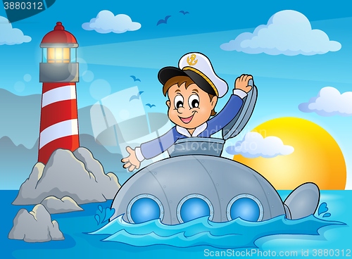 Image of Submarine with sailor theme image 2