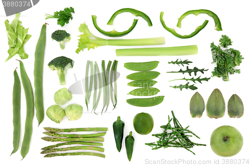 Image of Green Vegetable Food Selection