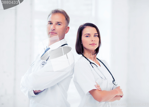 Image of two doctors with stethoscopes