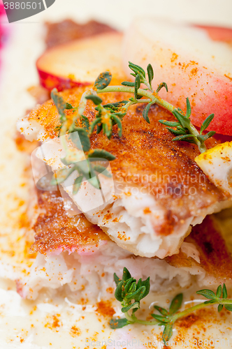 Image of sea bream fillet butter pan fried 