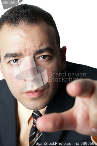 Image of Business Man Pointing