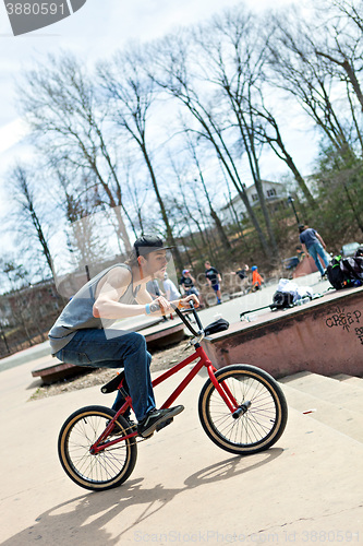 Image of BMX Rider Riding