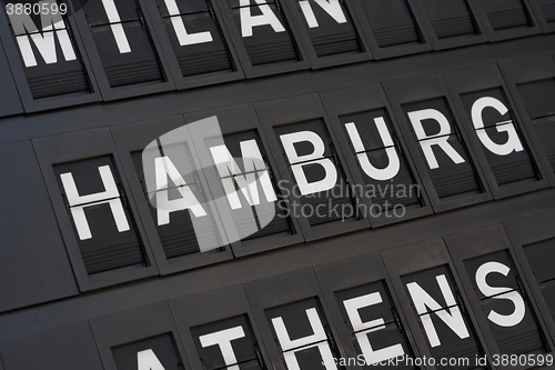 Image of Airport Hamburg Sign