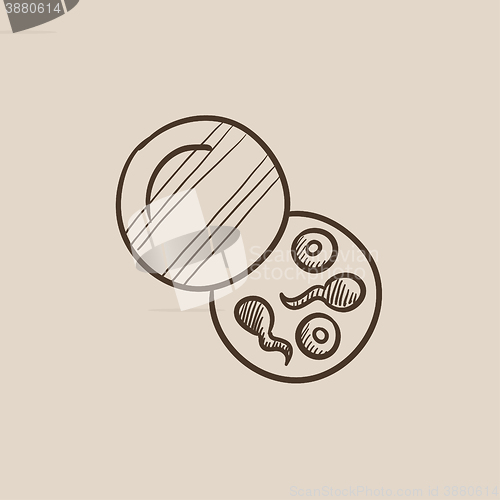 Image of Donor sperm sketch icon.