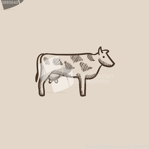 Image of Cow sketch icon.