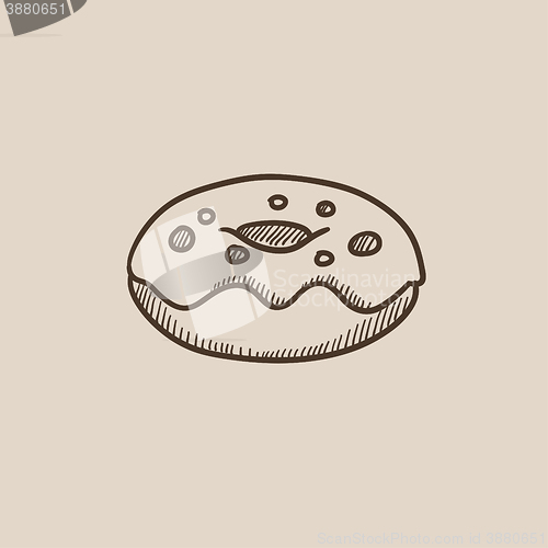 Image of Doughnut sketch icon.