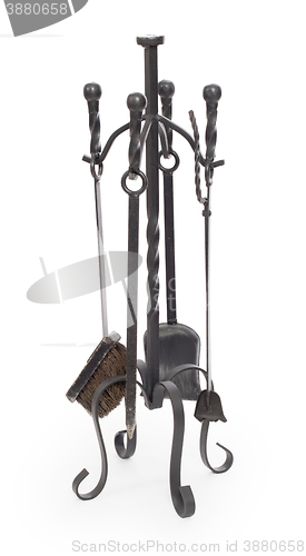 Image of Set of fireplace accessories